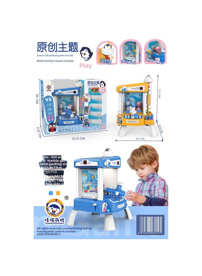 2024 New Pinball Machine Game Equipment Children's Toys Educational Small Boys and Girls Birthday Gift